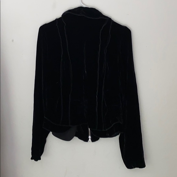 Velvet Black Stylish Zip Up - Picture 3 of 3